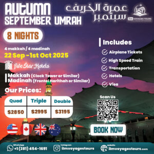 September Umrah 2025 (22sep-1oct)